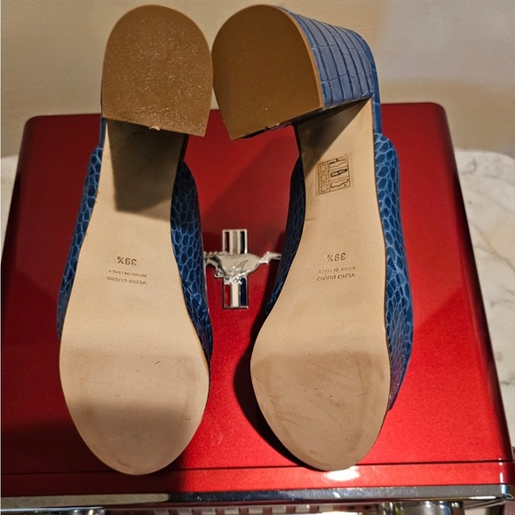 Paris Texas Platform Croco Embossed Mule - Picture 4 of 4